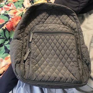 Vera Bradley Quilted Campus Backpack in Charcoal